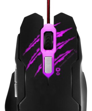 Mouse para Gaming Xtech XTM-610 Lethal Haze – Resolución ajustable de hasta 3200 ppp – Luces LED de 4 colores – Cable sin enredos – para juegos 3D de 6 botones – Sensor: Óptico – Botones: 6 – Iluminado: Sí – Longitud del cable: 5,2 pies, trenzado