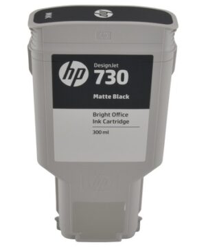 HP 730 – 300 ml – gran capacidad – negro mate – original – DesignJet – cartucho de tinta – para DesignJet SD Pro MFP, T1600, T1600dr, T1700, T1700dr, T2600, T2600dr