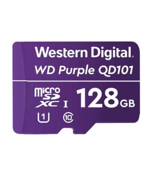 WD Purple SC QD101 WDD128G1P0C – Tarjeta de memoria flash – 128 GB – UHS-I U1 / Class10 – microSDXC UHS-I – púrpura