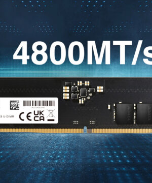 ADATA – DDR5 – módulo – 16 GB – DIMM de 288 contactos – 4800 MHz / PC5-38400 – CL40 – 1.1 V – sin búfer – on-die ECC – negro