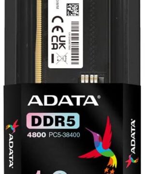 ADATA – DDR5 – módulo – 16 GB – DIMM de 288 contactos – 4800 MHz / PC5-38400 – CL40 – 1.1 V – sin búfer – on-die ECC – negro