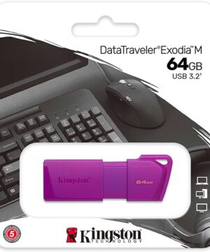 Kingston – USB flash drive – 64 GB – USB 3.2 Gen 1 – NEON Purple