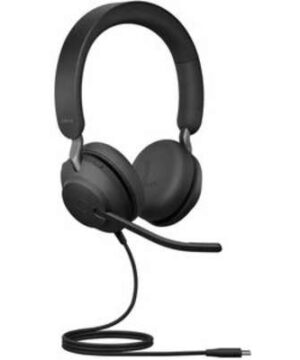 Jabra Evolve2 40 SE MS Stereo – Auricular – en oreja – cableado – USB-A – aislamiento de ruido – Certificado para Equipos de Microsoft