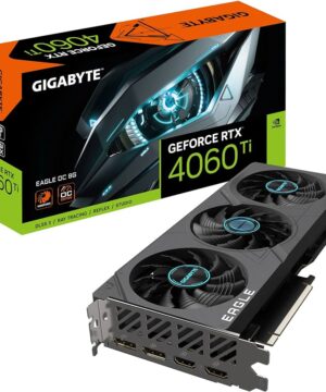 Gigabyte GeForce RTX 4060 Ti EAGLE OC 8G – Tarjeta gráfica – GeForce RTX 4060 Ti – 8 GB GDDR6 – PCIe 4.0 – 2 x HDMI, 2 x DisplayPort